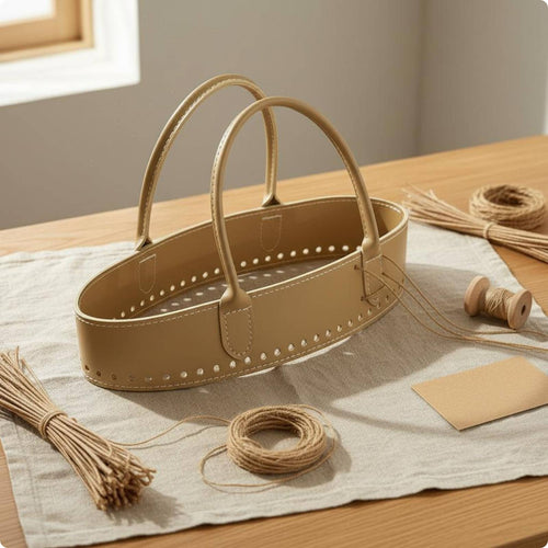 Crochet Bag Foundation Round Handle Oval Bag Foundation Stitched