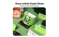 Creative Gift Tear-Away Panda Sculpture Multifunctional Panda Paper Carving Block Multi-Functional for Students, Desktop, Study Desk, School