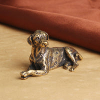 Spotted Dog Figurine Tea Pet Chinese Astrological Dog Figurine Feng Shui Decor