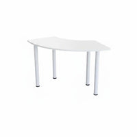 S-Shaped Splicing Desk Combinable Pieces Conference Table Versatile Configuration Adaptable Design for Students, Boardroom