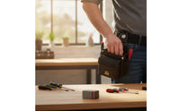 Reinforced Electrician Tool Pouch Heavy-Duty Tool Pouch with Belt Loop Compact Wear-Resistant for Electricians