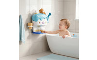 Plastic Ice Cream Bubble Machine Safe Bubble Maker with Crank Sturdy Bath Toy with Suction Cups Easy to Use for Children, Toddlers, Bathtub, Bathroom