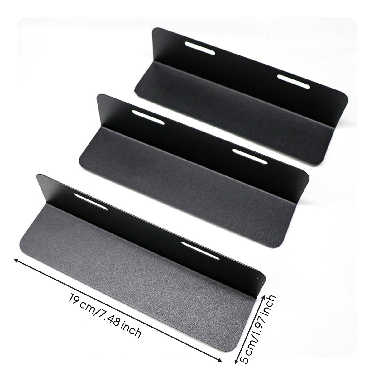 3 Pieces Compact Trunk Organizer with Hook-and-Loop Repositionable L-Shaped Cargo Block Non-Slip Car Boot Organizer Robust for Travelers