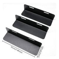 3 Pieces Compact Trunk Organizer with Hook-and-Loop Repositionable L-Shaped Cargo Block Non-Slip Car Boot Organizer Robust for Travelers
