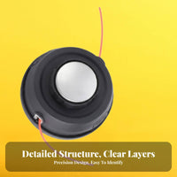 Aluminum Alloy Universal String Trimmer Head Easy Load Grass Cutter Replacement Head Heavy Duty for Weeding