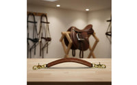 Jumping Saddle with Handle Cushioned Comfort Equestrian Gear Leather Look