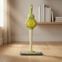 Light-up Toy Mop with Lights and Sounds Realistic Pretend Play Floor Mop Easy-to-Hold Toy Sweeper Singing for Children