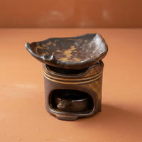 Ceramic Tea Roaster Vintage Design Rustic Pottery Incense Burner