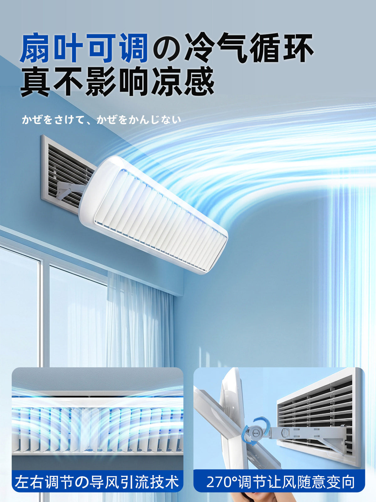 Central Air Conditioner Wind Deflector for Baby and Postpartum Use, Universal Fit