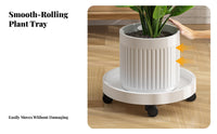 Rolling Planter Tray with Casters 360-Degree Rotating casters Wheeled Plant mover