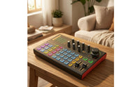 Compact Livebroadcasting Sound Card Adjustable Audio Mixer with Bluetooth LED Lights Portable for Streamers, Creators, Vocalists, Home Studio, Karaoke
