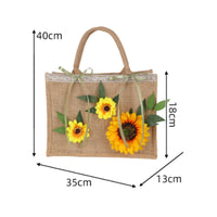 Tote Bag with Marigold Versatile Handbag Portable for Women