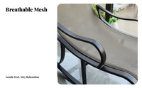 Rocking Lounger Ergonomic Design Rocking Chair Modern Aesthetic Includes Headrest Pillow for Adults, Seniors, Balcony