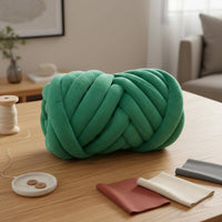 Velvet Tube Yarn No Shedding Filled Yarn Machine Washable Craft Material for Beginners