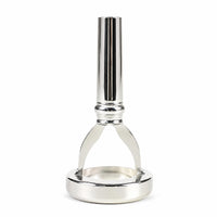 Brass Mouthpiece Practice Aid Silver-Colored Music Accessory Flared Rim Top