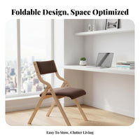 Wooden Folding Chair Easy to stow Padded Wooden Folding Chair for Event Hosts