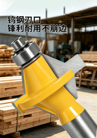 Woodworking Milling Cutter 120 Degree Tenon Joiner Slotting Cutter