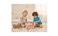 Wooden Outdoor Grill Toy Role-Playing Pretend Grill Set Educational for Young Children