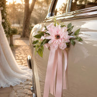 Wedding Car Flower Decoration Artificial Flowers Door Handle Flower Lightweight