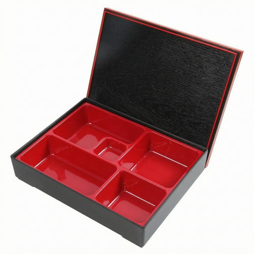 Square Japanese Bento Box ABS Plastic Food Container Melamine Liner