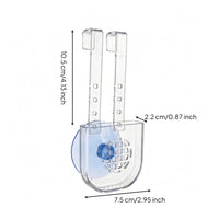 Bathroom Accessory Transparent Cleaning Tablet Holder Rounded Bottom