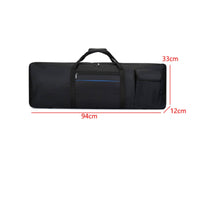 Padded 61-Key Keyboard Bag Portable 61 Key Keyboard Case with Handle Sturdy Soft for Musicians