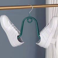 Hanging Shoe Hook, Metal Shoe Rack, Windproof Balcony Dryer for Indoor Outdoor