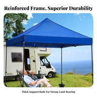 3x3 Folding Canopy Foldable Outdoor Advertising Tent Waterproof Quick-Setup up Canopy Tent for Street Vendors, Campers Markets, Company Outings