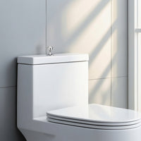 Toilet Button with Threaded Stem Chrome Toilet Cistern Push Button Low-Height Chrome-Plated for Bathroom Repair