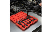 6 Pieces Crowfoot opening End Wrench Set Storage Case Petrol Line Wrench Set Mirror Polished Hand Tool for Garage