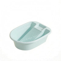 Washboard Basin Open-Top Hand Washing Basin Rounded Rectangular