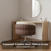 Armless rolling Chair Height Adjustable Vanity Stool Rolling Casters for Students