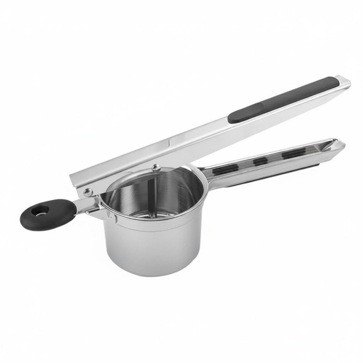 Multi-Functional Potato Masher with Interchangeable Discs Non-Slip Handles Stainless Steel Potato Ricer Manual Fruit Juicer for Parents