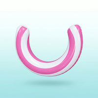 Striped Water Toy C-Shaped Floatage Water Lounger Hoop Air Air Inlet