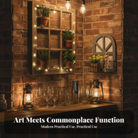Faux opening with Shutters Rustic & aesthetic surface Hanging Easy to Hang for Patio, Cafe