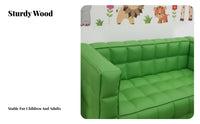 Upholstered Young Child Chair Child-Sized Quilted Quilted Square Sofa Soft and Comfortable Lightweight for Storytime Corner