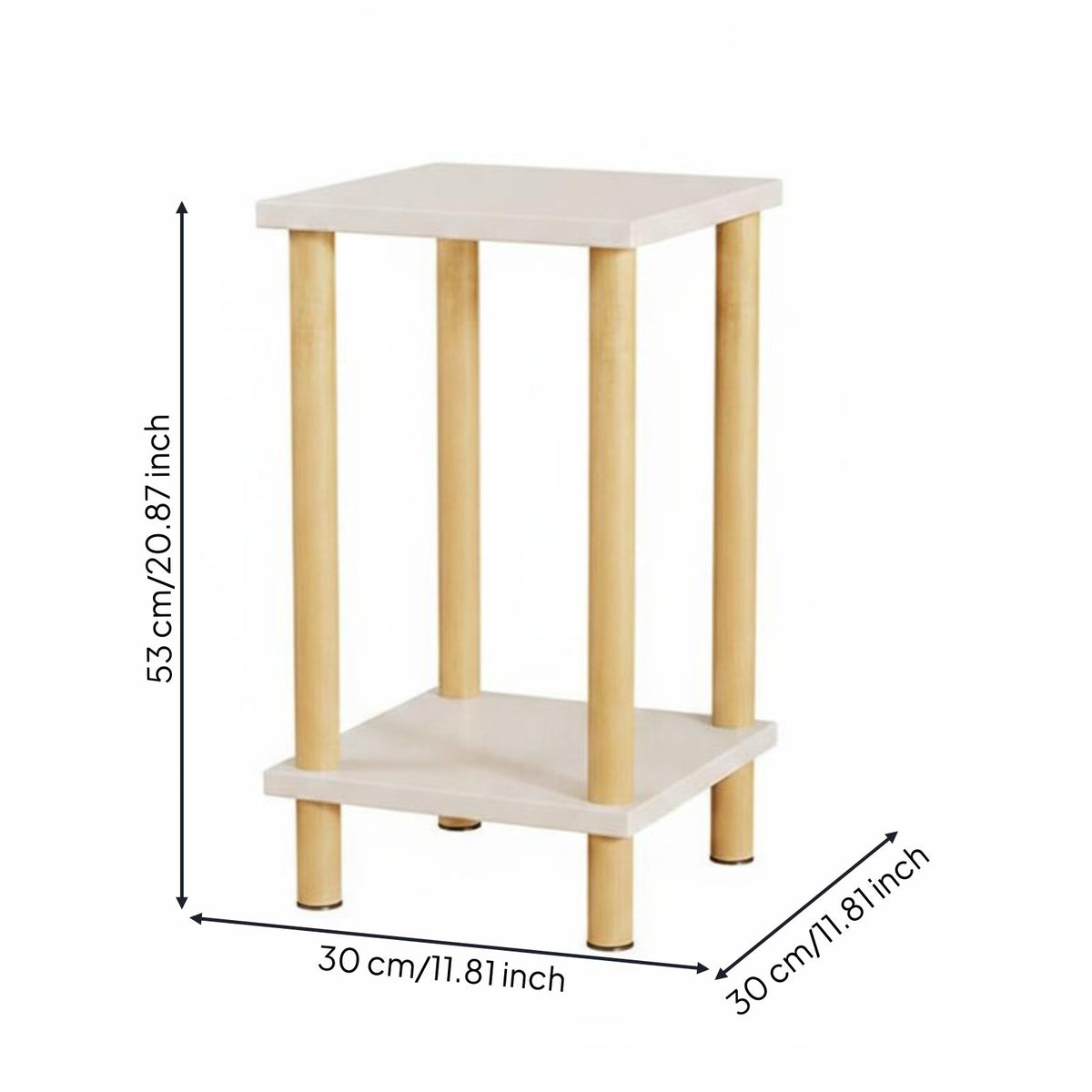 Water Dispenser Simple to Assemble Assembly Water Chiller Table Sturdy 2-Tier Side Table for Living Room