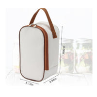 Glass Jar Carrier Handheld Insulated Jar Carrier Insulated Portable Meal Container for Travel