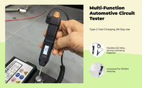 Digital Electric Test Pen, Multifunctional Automotive Circuit Tester, Electric Potential Testing Tool with Digital Display, Continuity Test, Car Electronic Repairs
