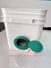 跨境新款喂食器DIY无浪费自动喂鸡器家禽防雨重力下料器鸡用食槽