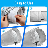 Portable Air Conditioner Hose Cover Insulation Sleeve Thermal Protection
