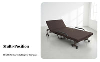 Single Person Nap Cot Foldable Design Folding Bed Portable Space-Saving for Office Workers, Students, Home, Hospital, Guest Room