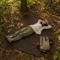 Camping Tarp Waterproof Rectangular Tarp 210cm×140cm With Storage Bag Outdoor Sun Shade