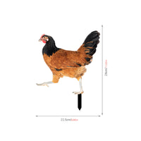 Chicken Garden Stake Long-Lasting for Gardeners, Homeowners