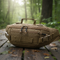 Waterproof Outdoor Sports Waist Bag for Men, Fashionable Running and Fitness Crossbody Pack