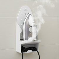 Wall Mount Iron Holder Lightweight Iron Stand Hook Long-Lasting Plastic
