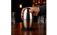 Egg-Shaped Shaker Compact Cocktails Shaker Silver Barware for Bartenders, Mixologists, Drink Trolley