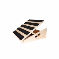 Wooden Slant Board Solid Wood Construction Non-Slip Incline Board for Beginners