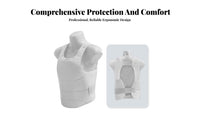 Long-Lasting Oxford Cloth Taekwondo Chest Guard Shock Absorption Karate Chest Protector Lightweight for Adults, Kids, Competitions, Gym