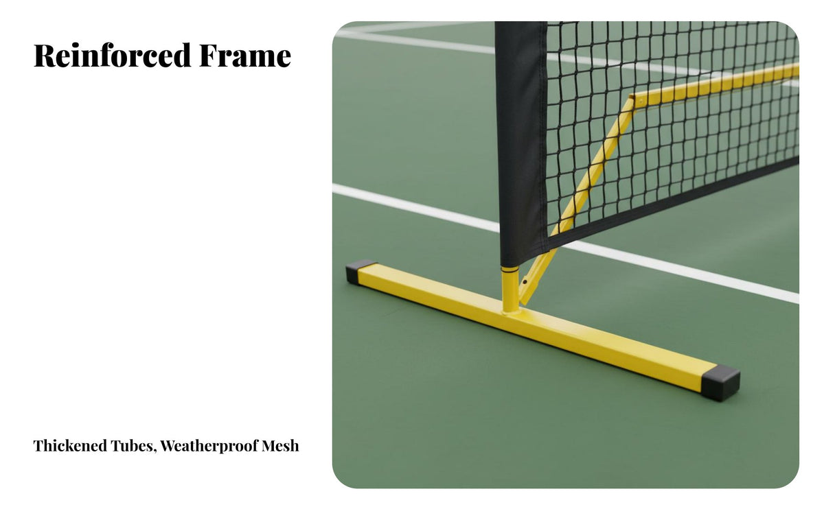 Professional Standard Pickleball Net Sturdy Metal Frame Portable Pickleball Net Set Easy Assembly Sports Equipment Includes Carrying Bag for Beginners, Families, Outdoor, Indoor, Backyard, Gymnasium